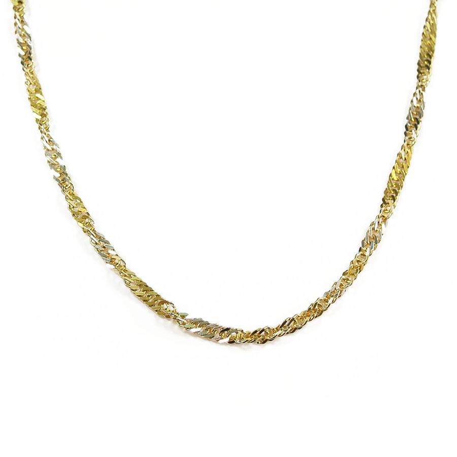 1,8mm Kierre singaporekaulaketju 46cm #0