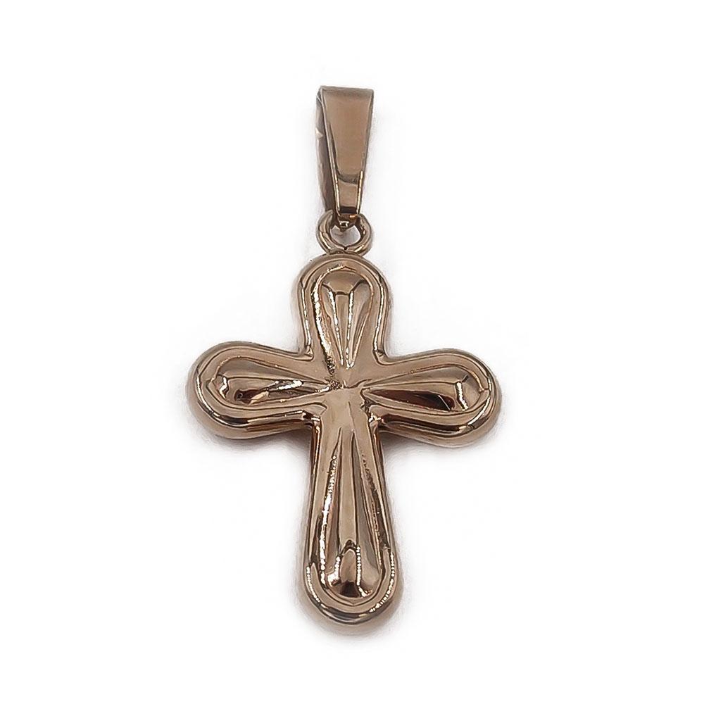 Kultainen ristiriipus 15x20mm Timanttiset #0