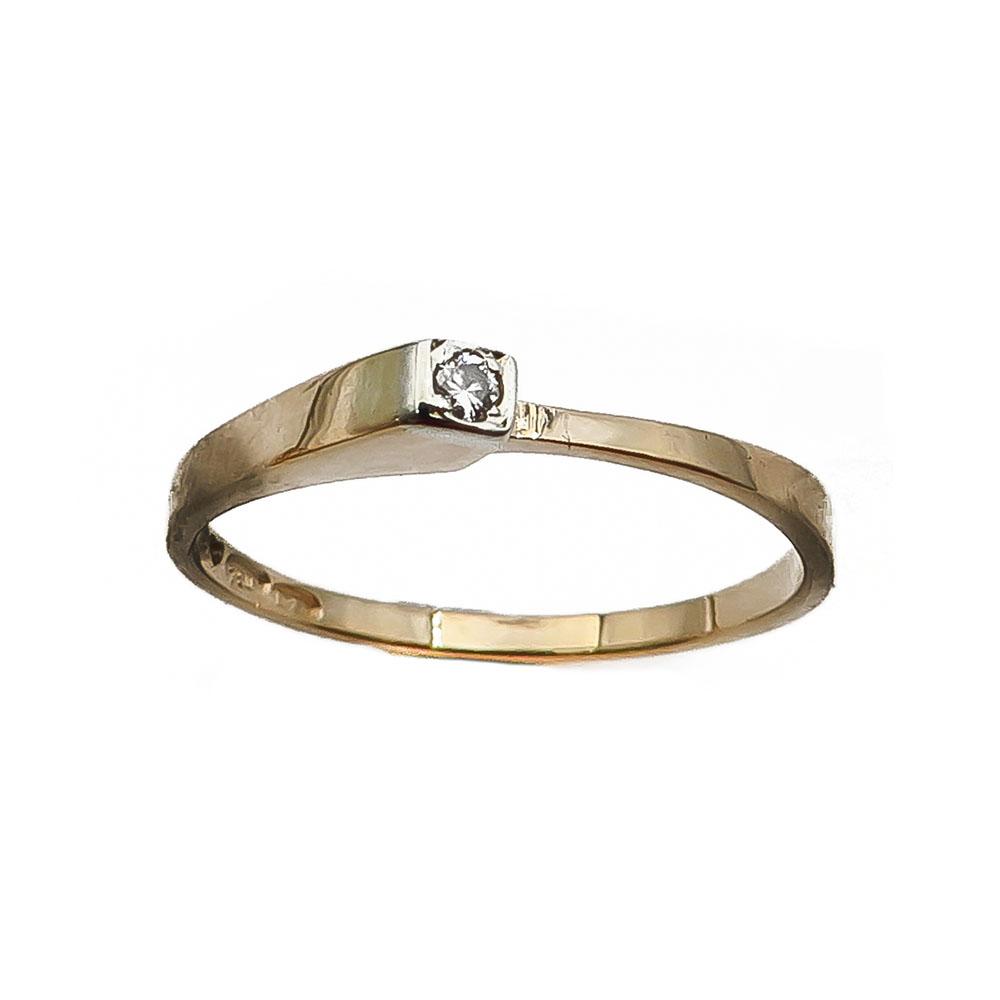 18k timanttisormus 16,5mm 0,01ct #2