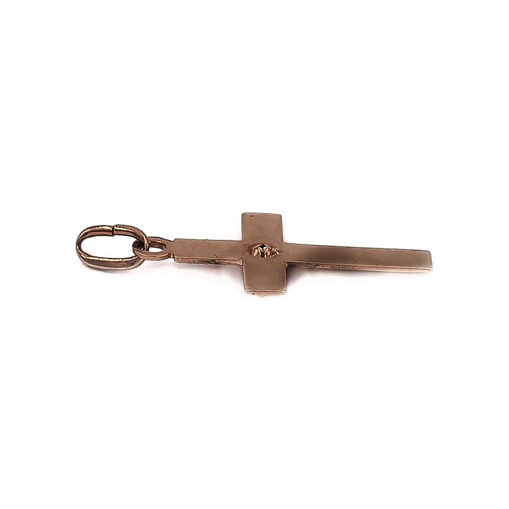 Kultainen sinikivinen ristiriipus 11.5x20mm Eino Räsänen #1