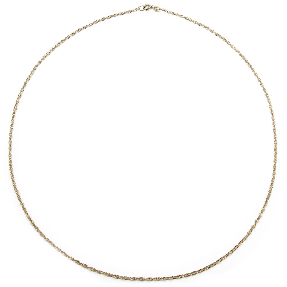 1,8mm Kierre singaporekaulaketju 50cm #0