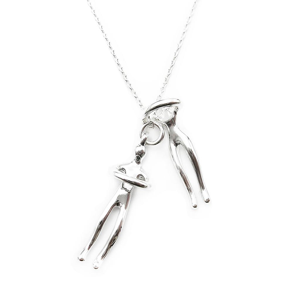 Halaus hopeinen kaulakoru 45cm #1