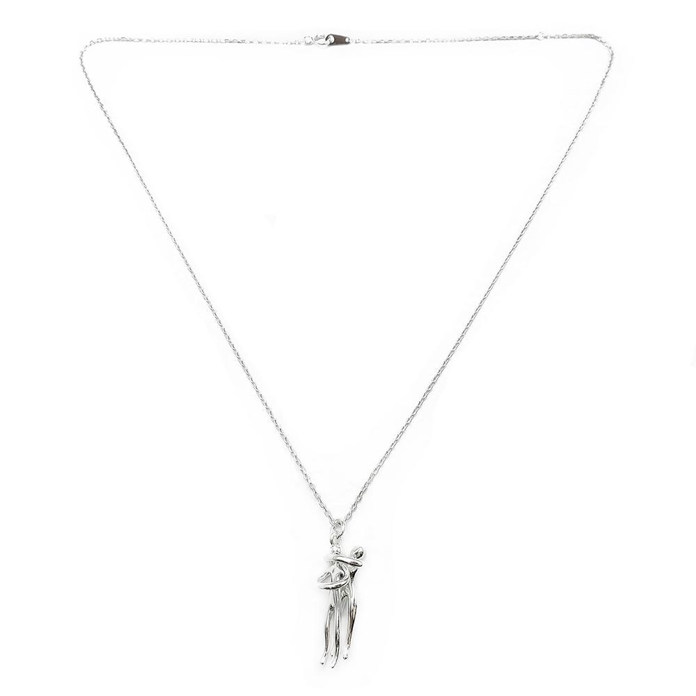 Halaus hopeinen kaulakoru 45cm #2