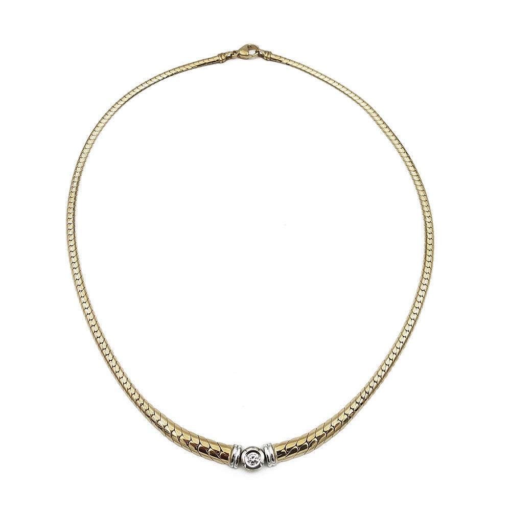 Kultainen timanttikaulakoru 0.25ct 45cm #0