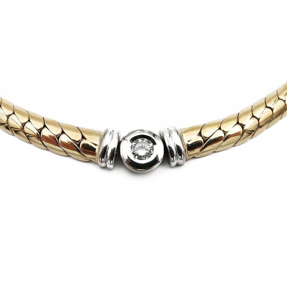 Kultainen timanttikaulakoru 0.25ct 45cm #1