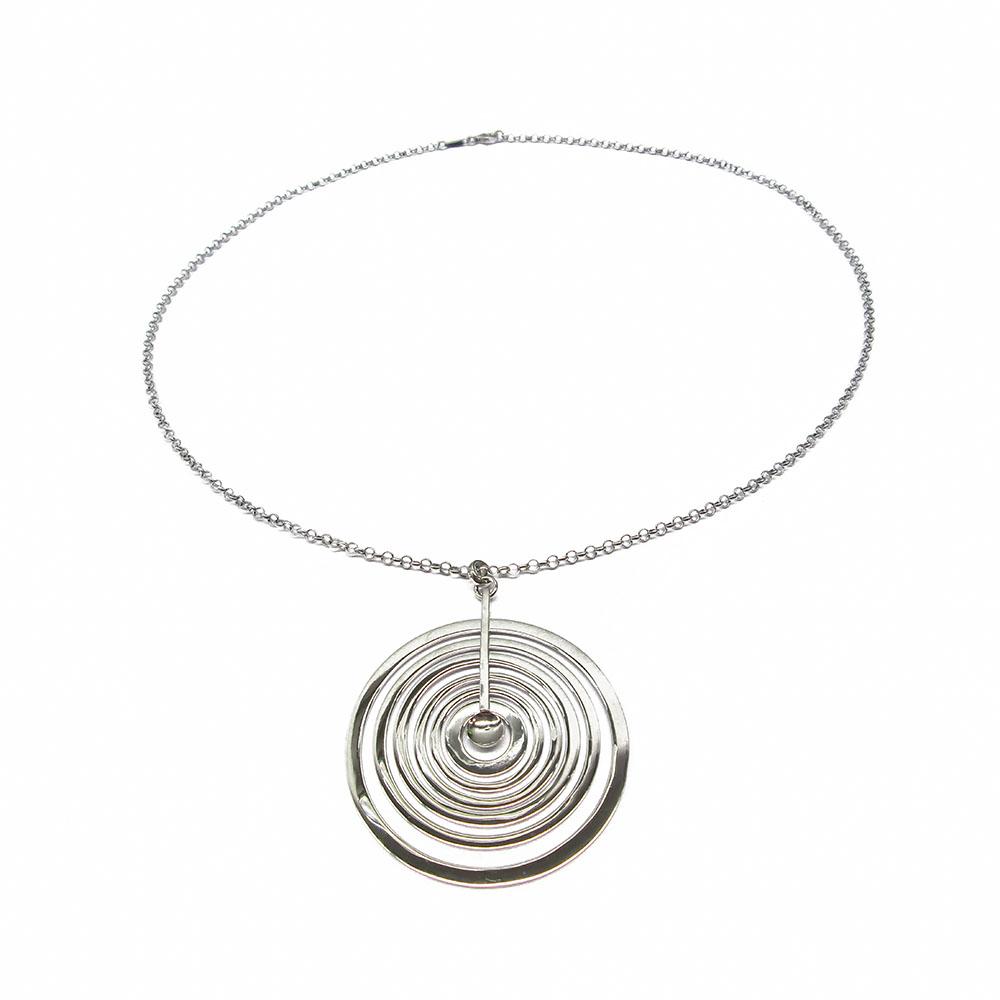 Tapio Wirkkala Hopeakuu-riipus, ketju 60cm #0