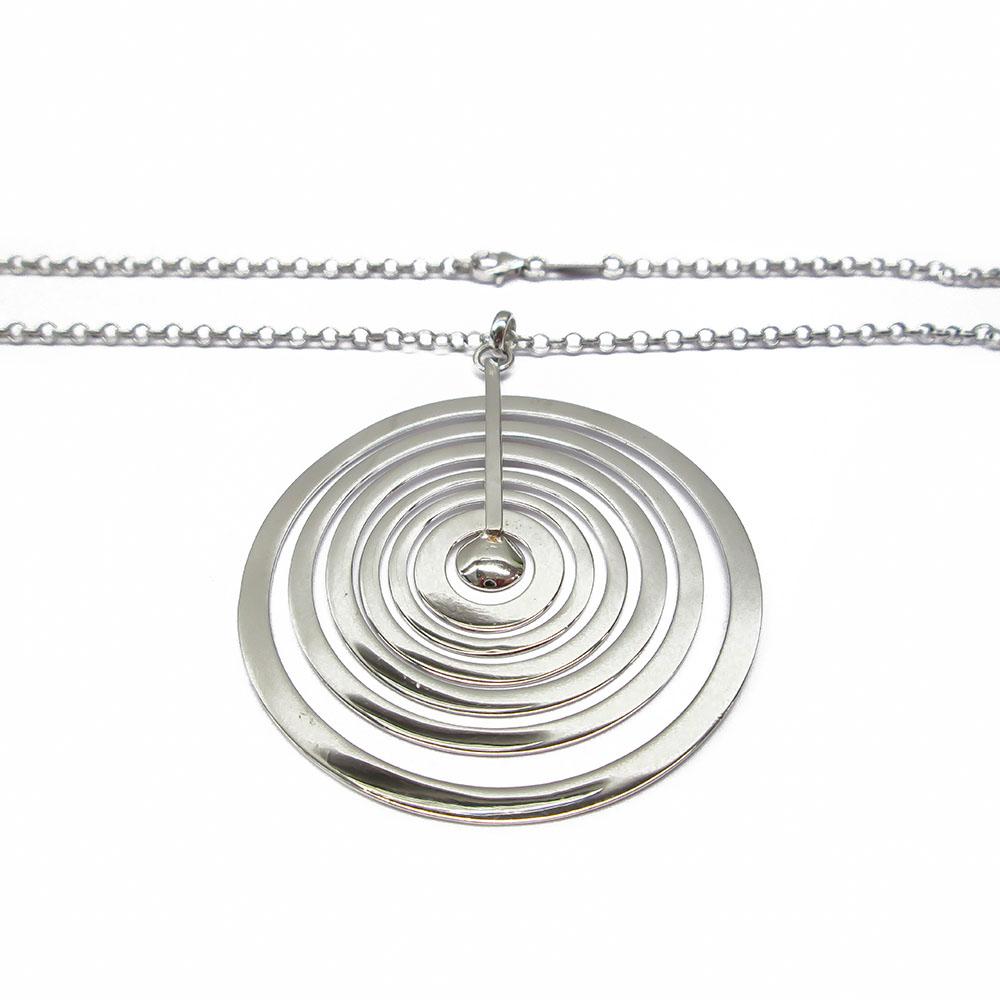 Tapio Wirkkala Hopeakuu-riipus, ketju 60cm #1