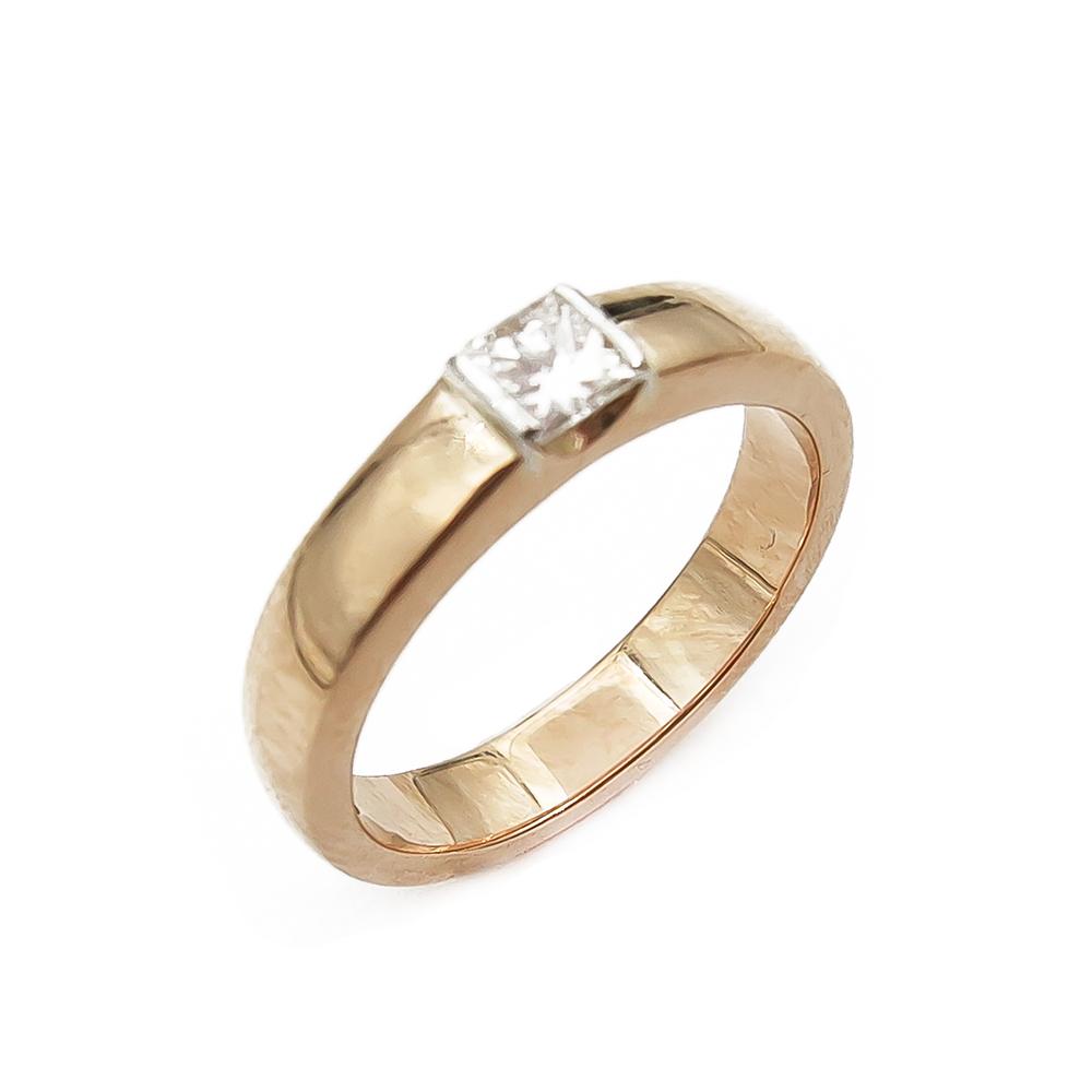 18k Timanttisormus 0,15ct 16,25mm #0