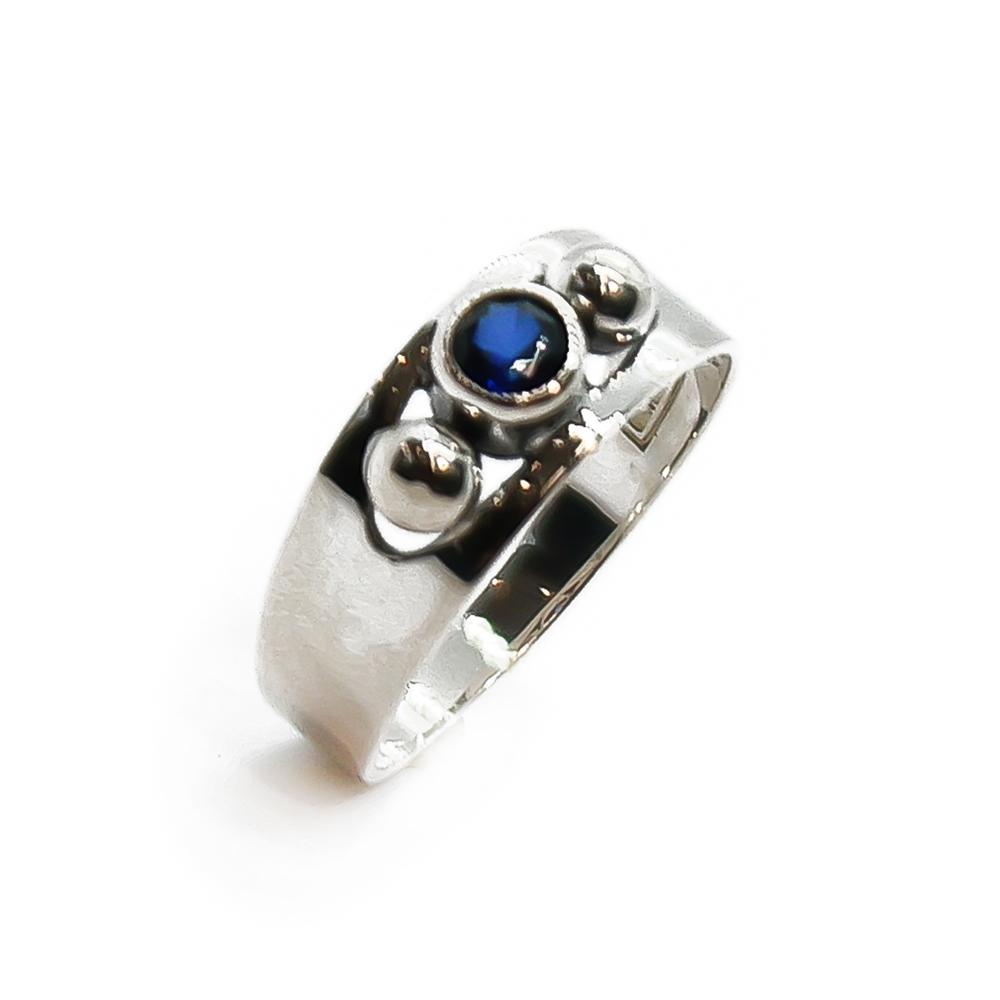 Sormus sininen kivi E.Granit    16,5 #0