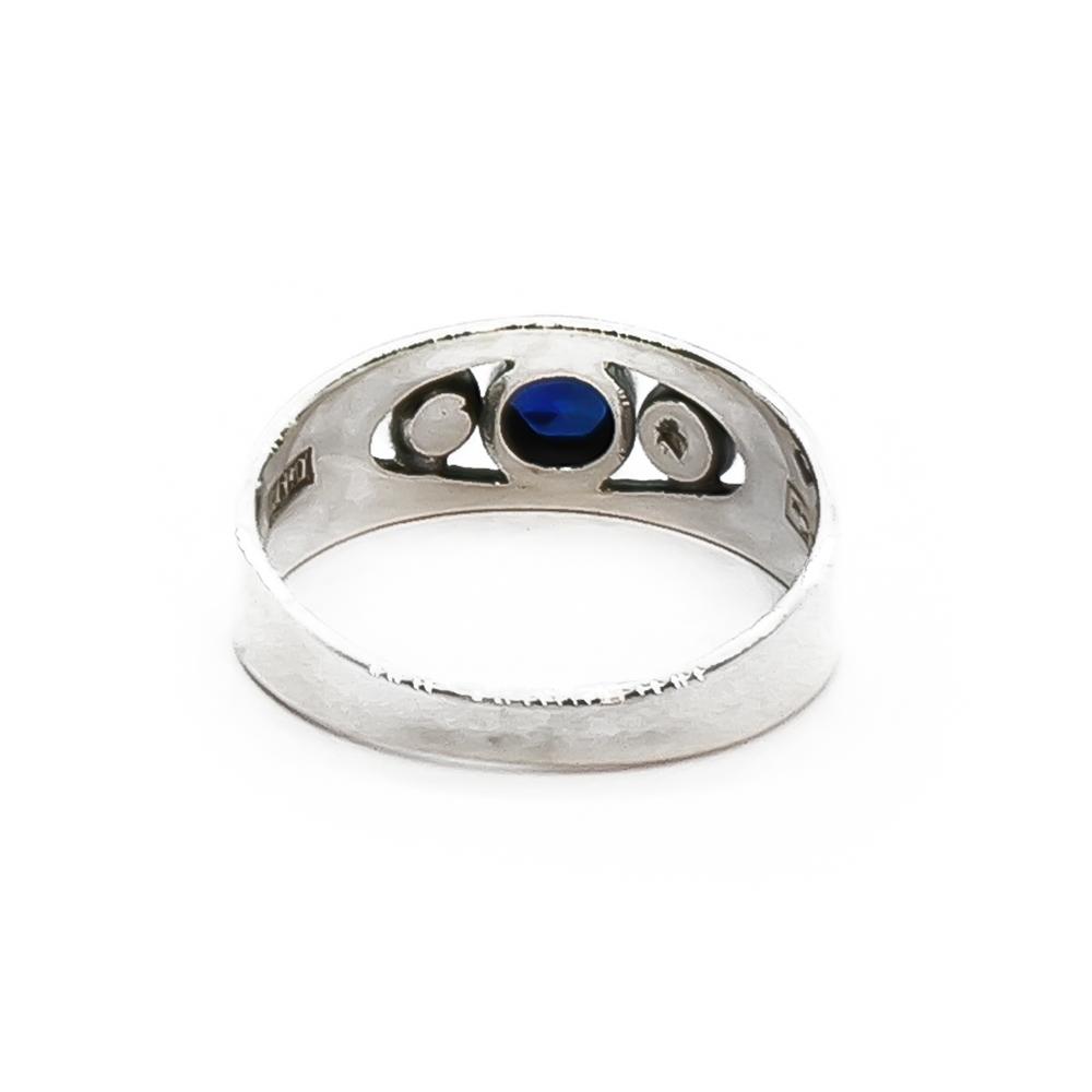 Sormus sininen kivi E.Granit    16,5 #2