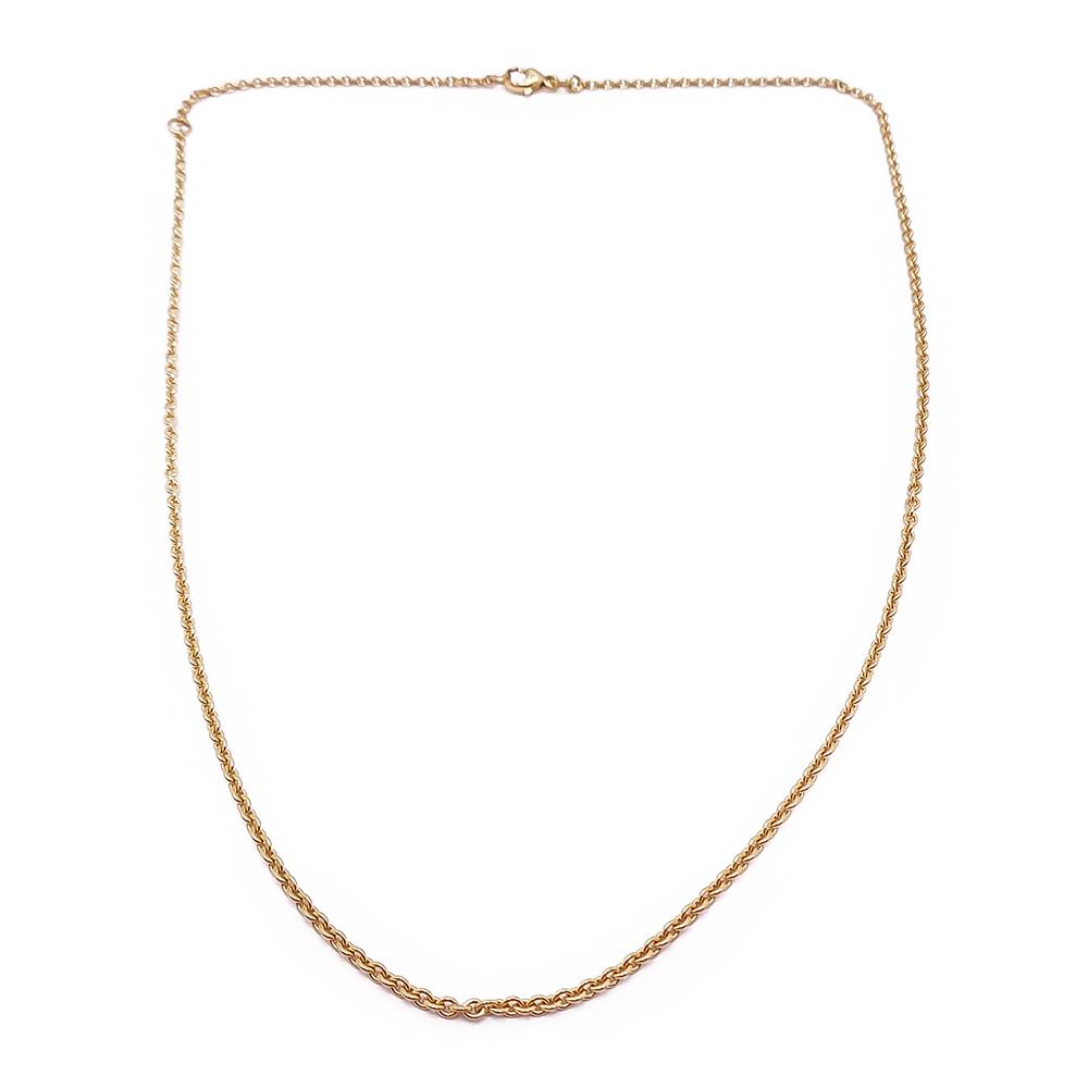 18k papuketju 39/45cm #0