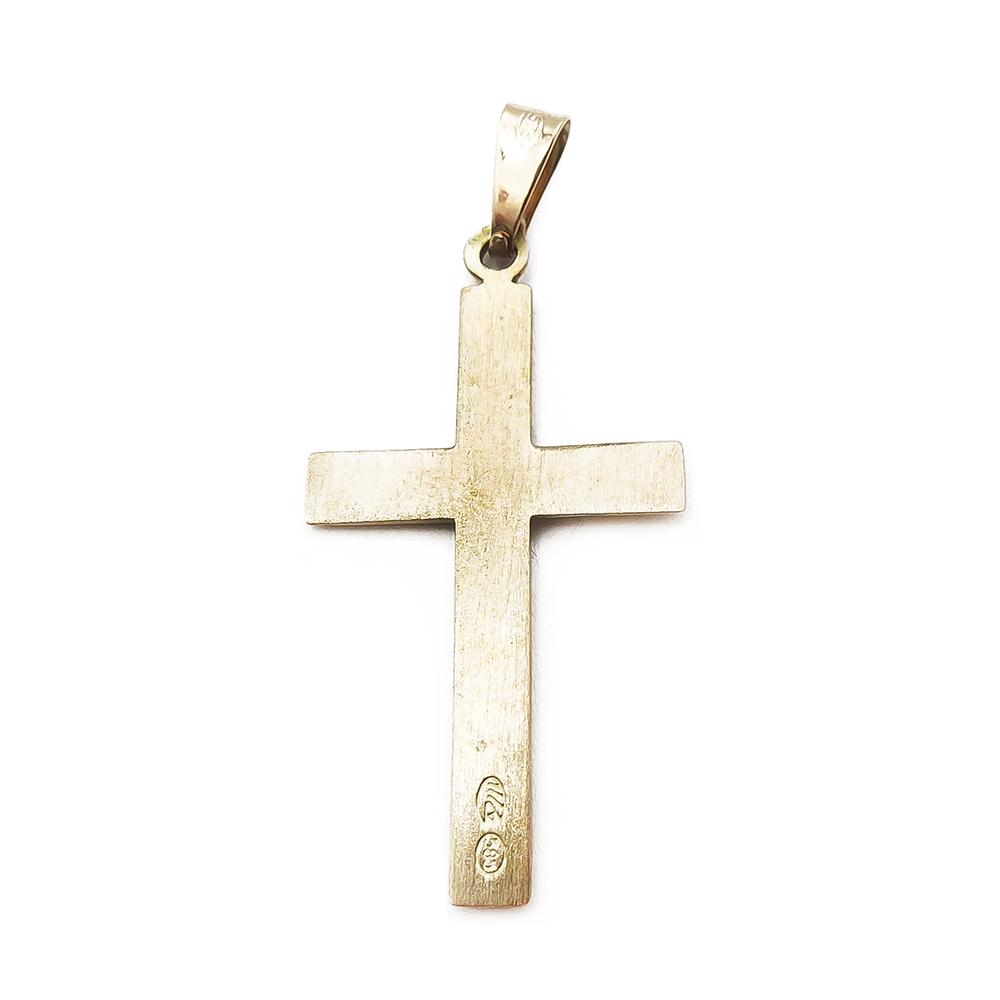 3,5cm Risti valkokultaisilla raidoilla #1