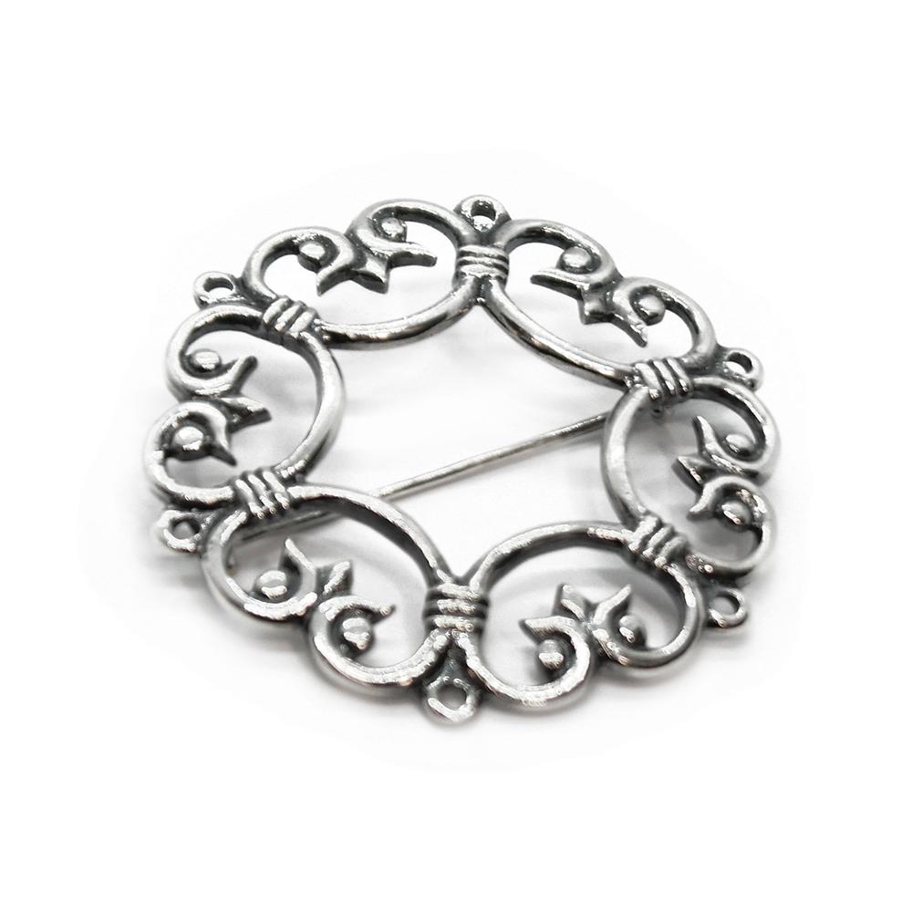 KK hopeinen Suotniemen solki #0