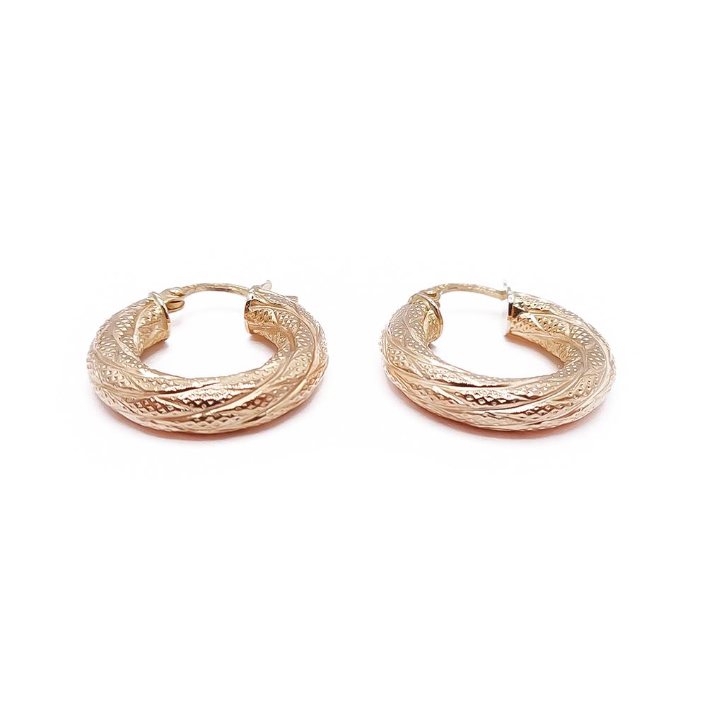 Kultaiset kuviorenkaat 18x3,5 #1