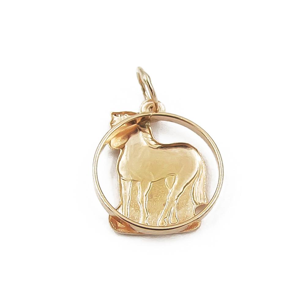 Kultainen hevonen riipus #2