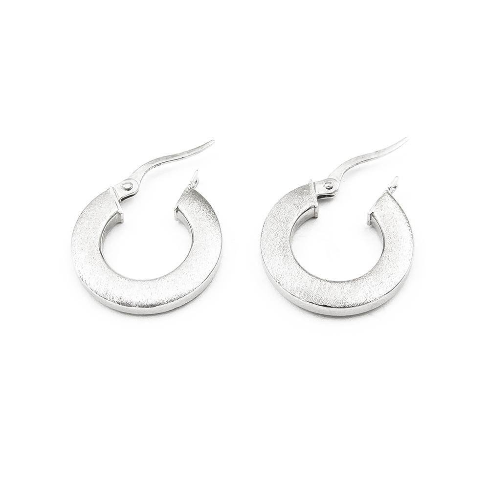 Valkokulta korvakorut sisähalk.10mm lev.2mm #1