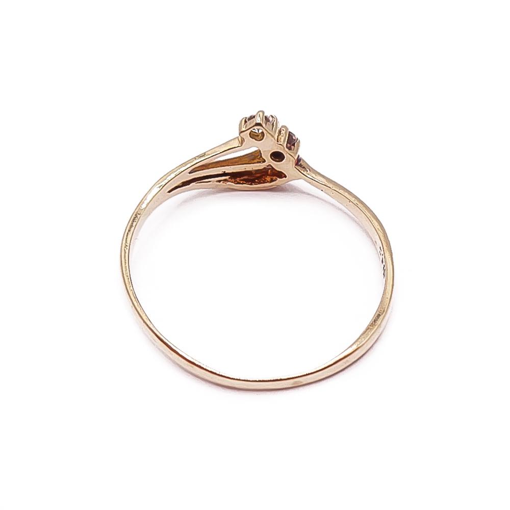 Kultainen sormus cz 17mm #2