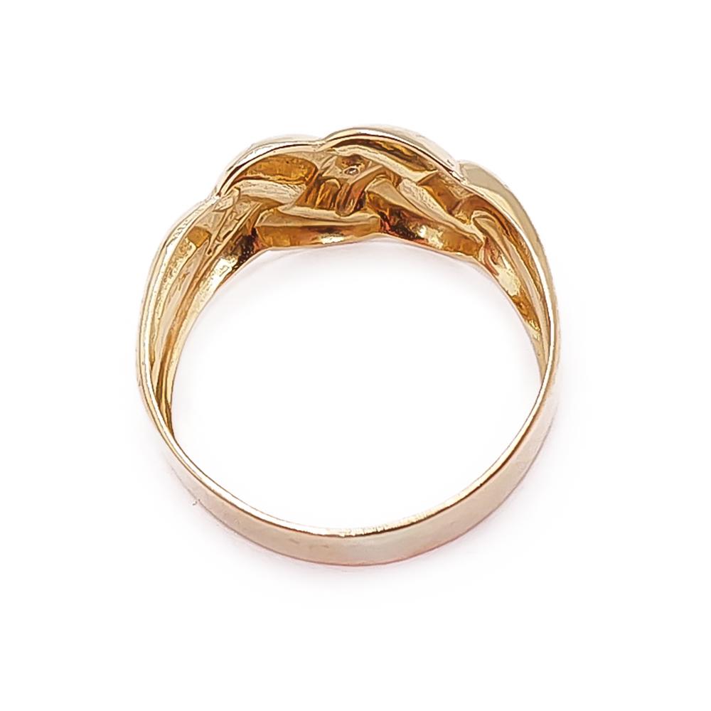 Kultainen timanttisormus 0,01ct 16mm #2