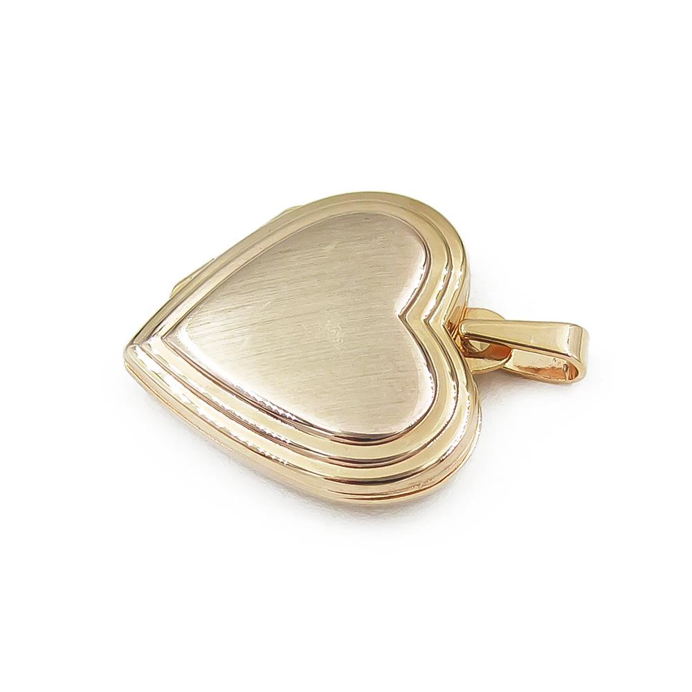 Kultainen sydän medaljonkiriipus #2