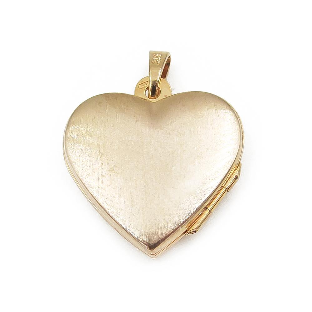 Kultainen sydän medaljonkiriipus #3
