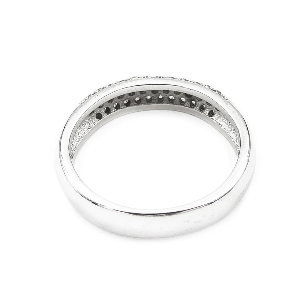 Hopeasormus kirkkailla kivillä halk.19mm, lev. 4.46mm #4