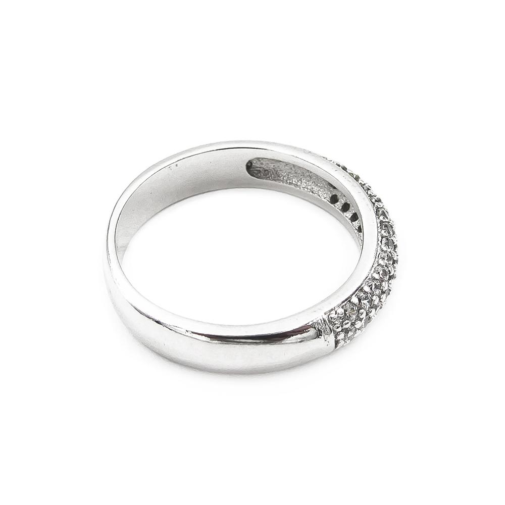 Hopeasormus kirkkailla kivillä halk.19mm, lev. 4.46mm #5