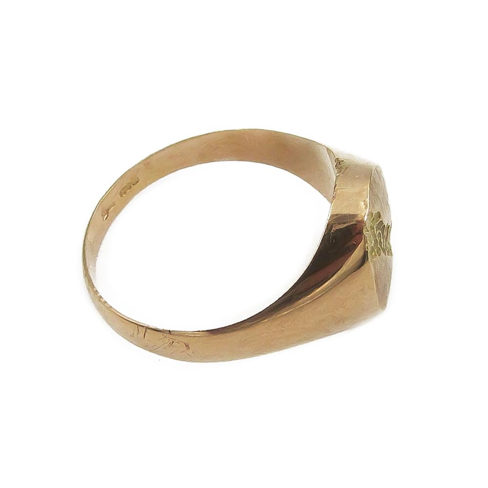 Kultainen kantasormus halk.23mm #5