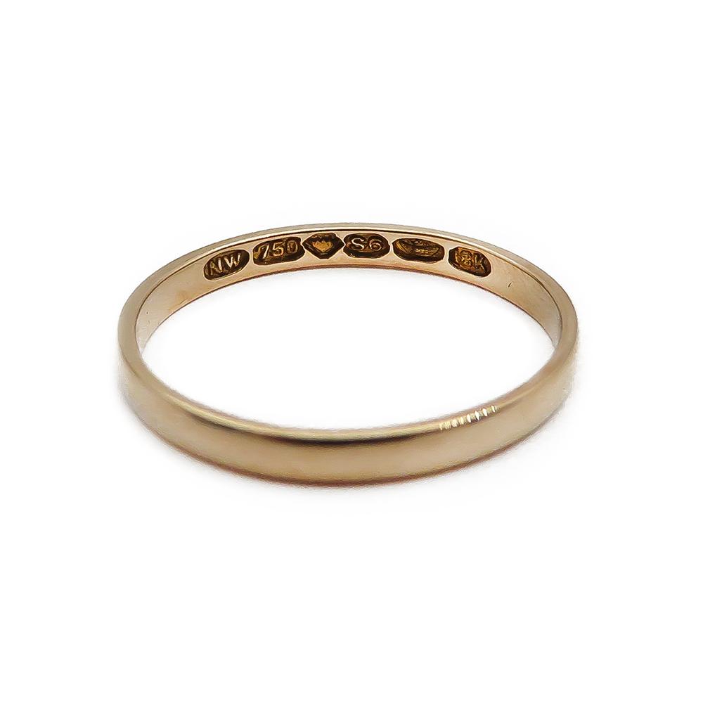 18k kihlasormus 16,5mm #1