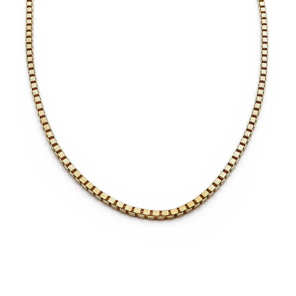 Kultainen venetsiakaulaketju 43cm v.-75 #0