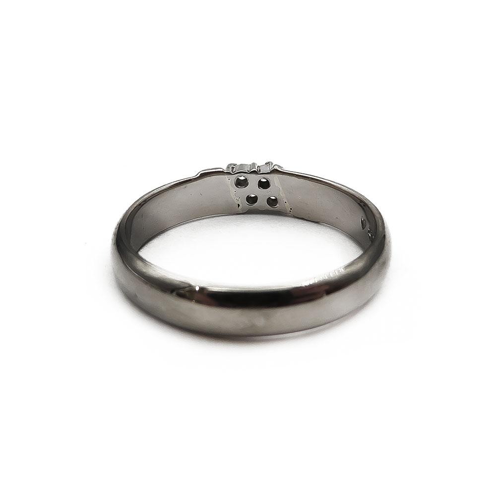 Valkokultainen timanttisormus 17,35mm 4x0,02ct #2