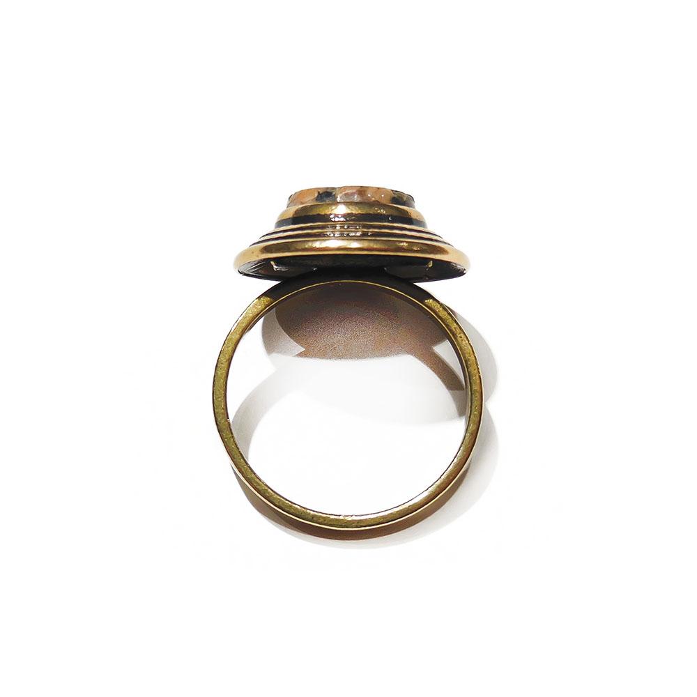 Kalevala koru sormus-1643 graniitilla 17 pronssi #2