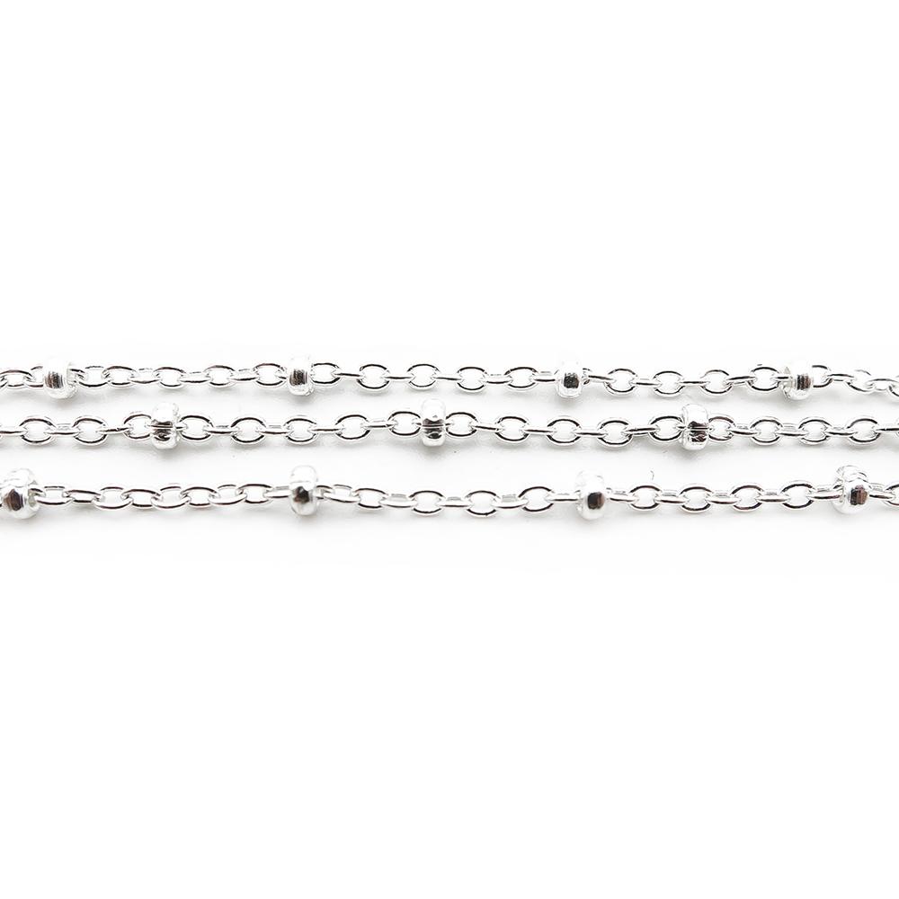 3-osainen hopeinen nilkkaketju 23-26cm #1