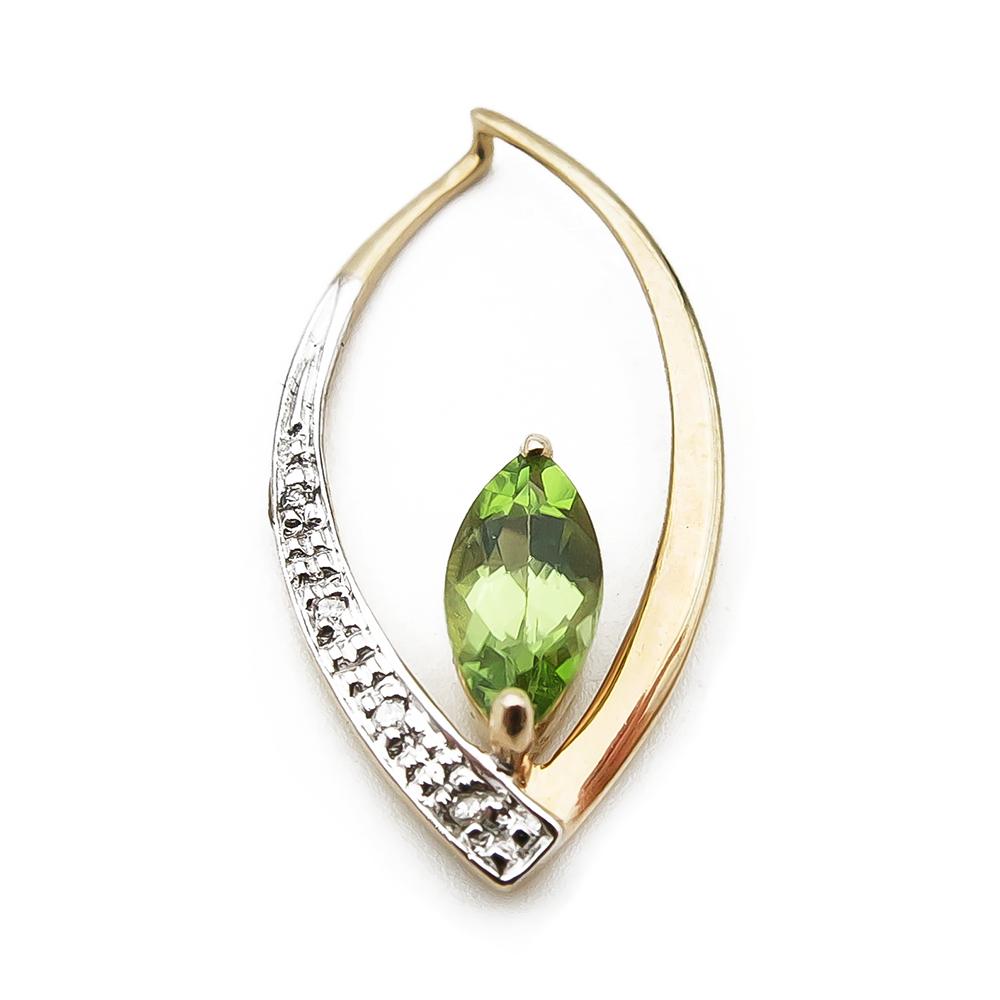 Timanttiriipus 0,02ct vihreällä kivellä #0