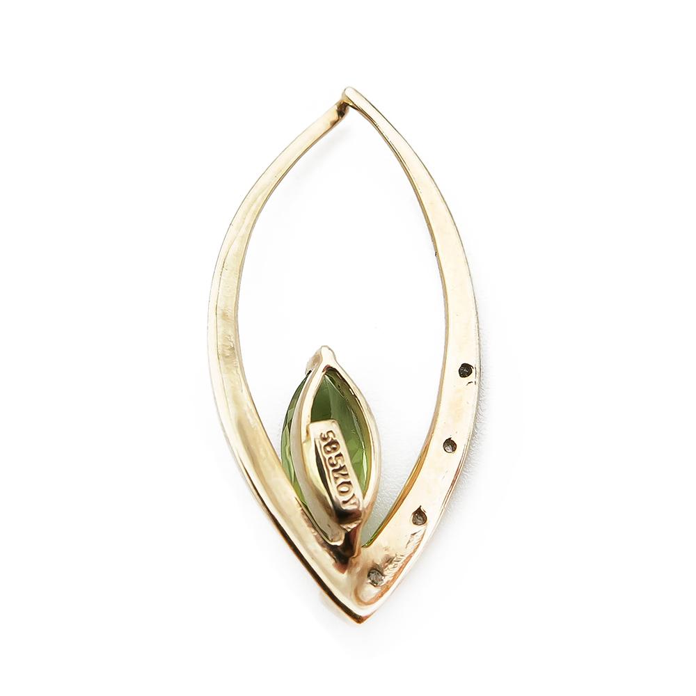 Timanttiriipus 0,02ct vihreällä kivellä #2