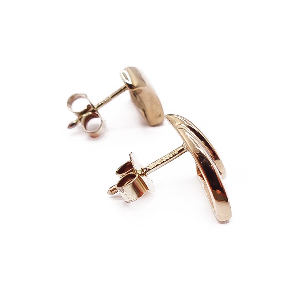 Kelta-/valkokultaiset korvakoru CZ #1