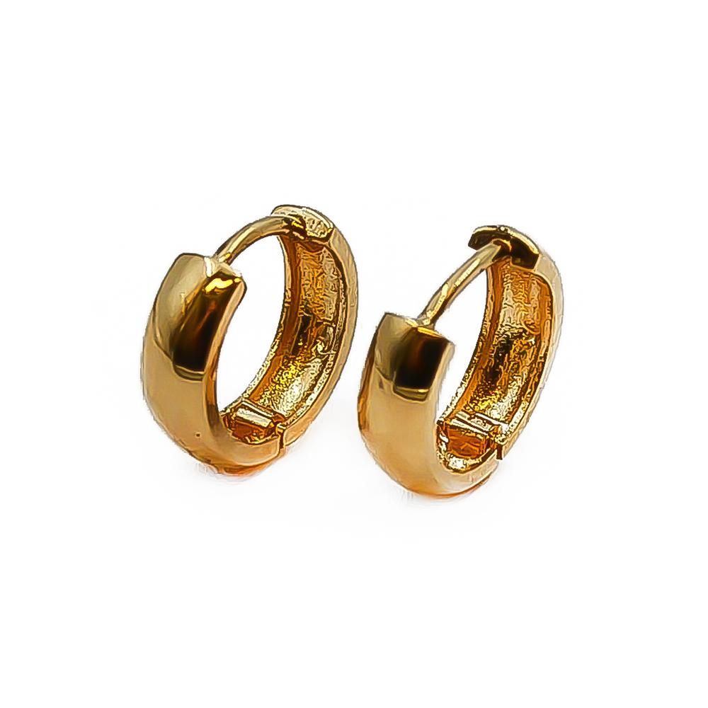 Kultaiset korvarenkaat saranalla #0