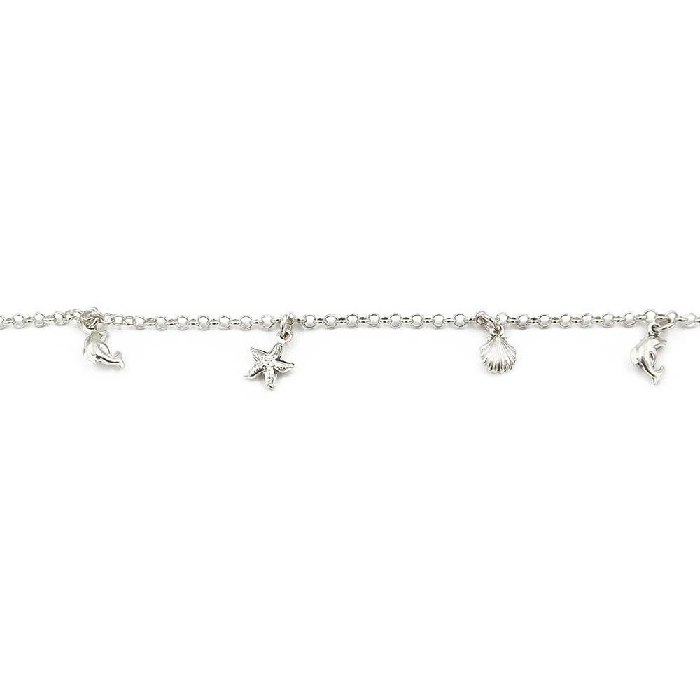 Hopeinen maskotti ranneketju 18.5cm #2