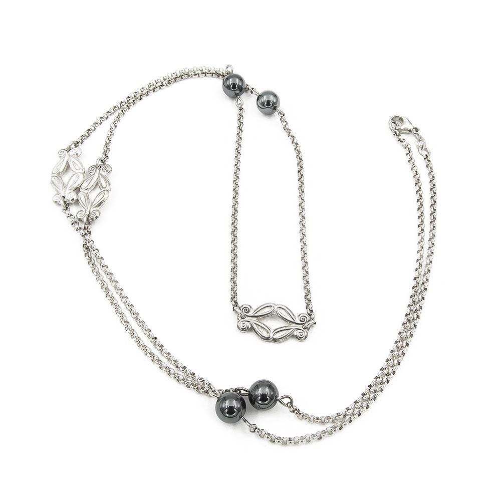 Kalevala Koru Iris kaulakoru, hematiitti 85cm #2