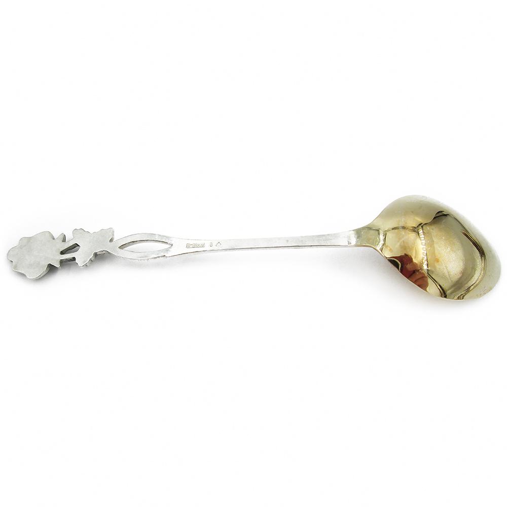 Hopeiset ruusu kahvilusikat 6 kpl 1989 Auran Kultaseppä Oy #2