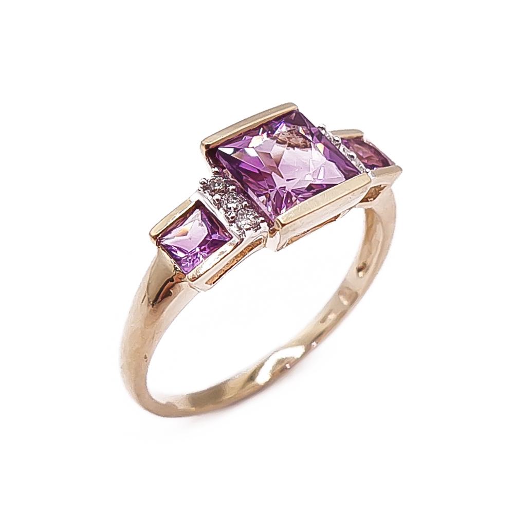 10k Lilakivinen sormus 17,5mm #0