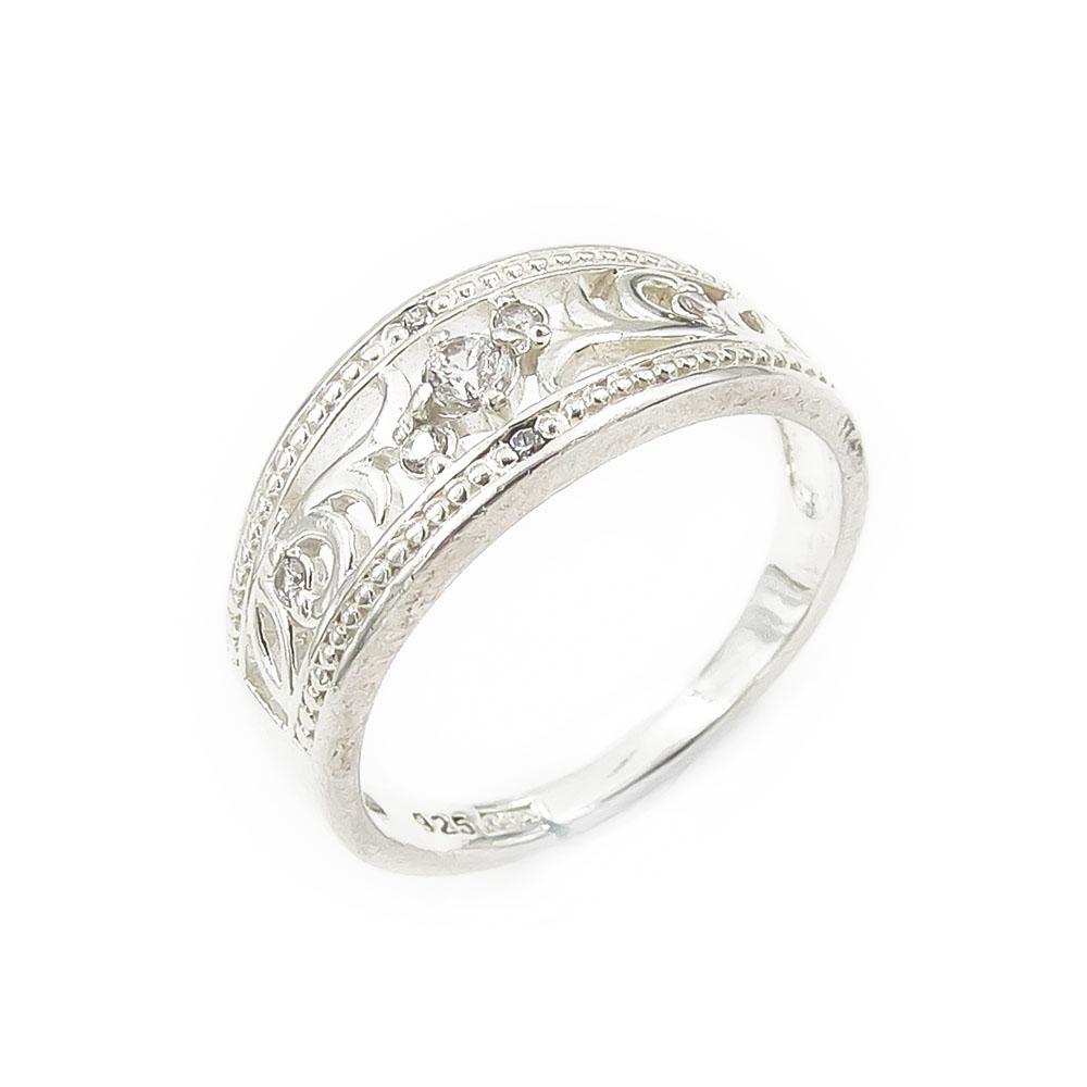 Filigraanisormus zirkoneilla halk.16.5mm #0