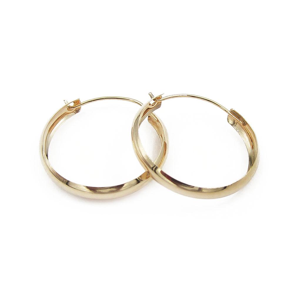 Top Gold rengaskorvakorut halk.14mm lev.2mm #1