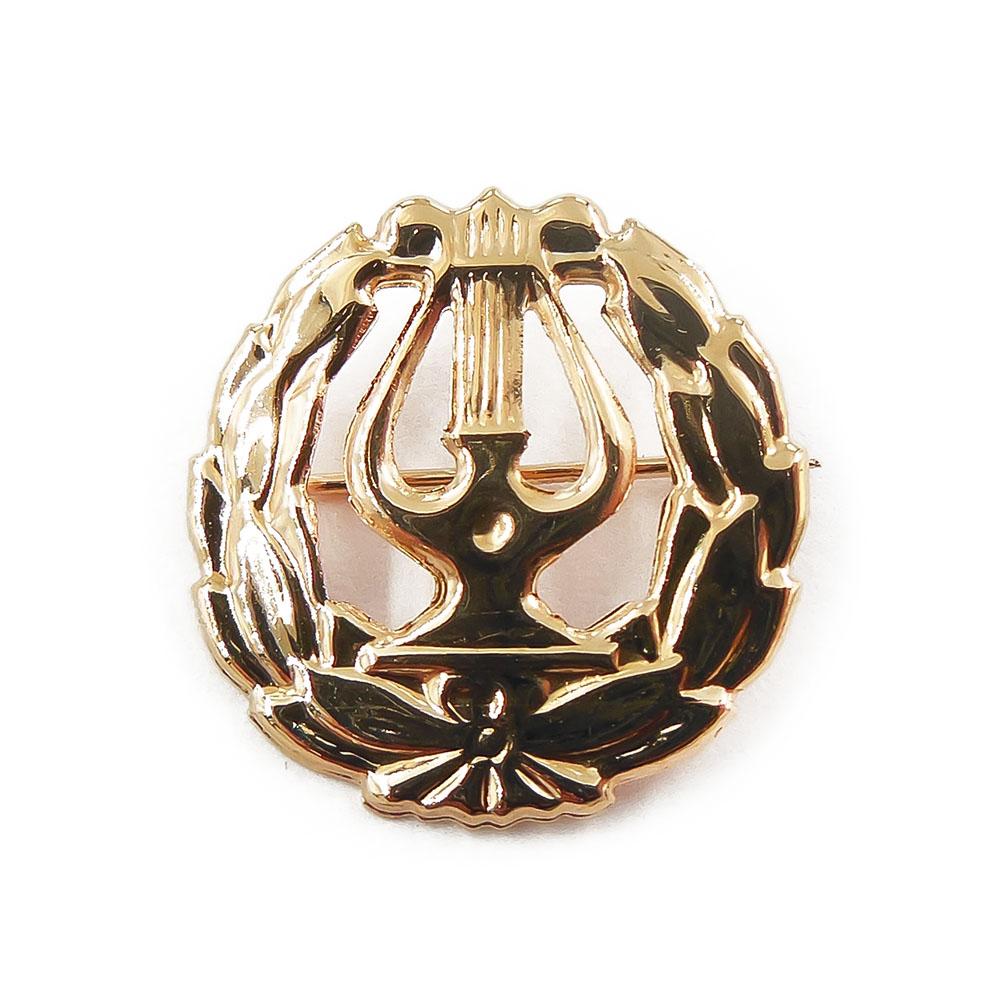 Kultainen lyyra rintaneula #0