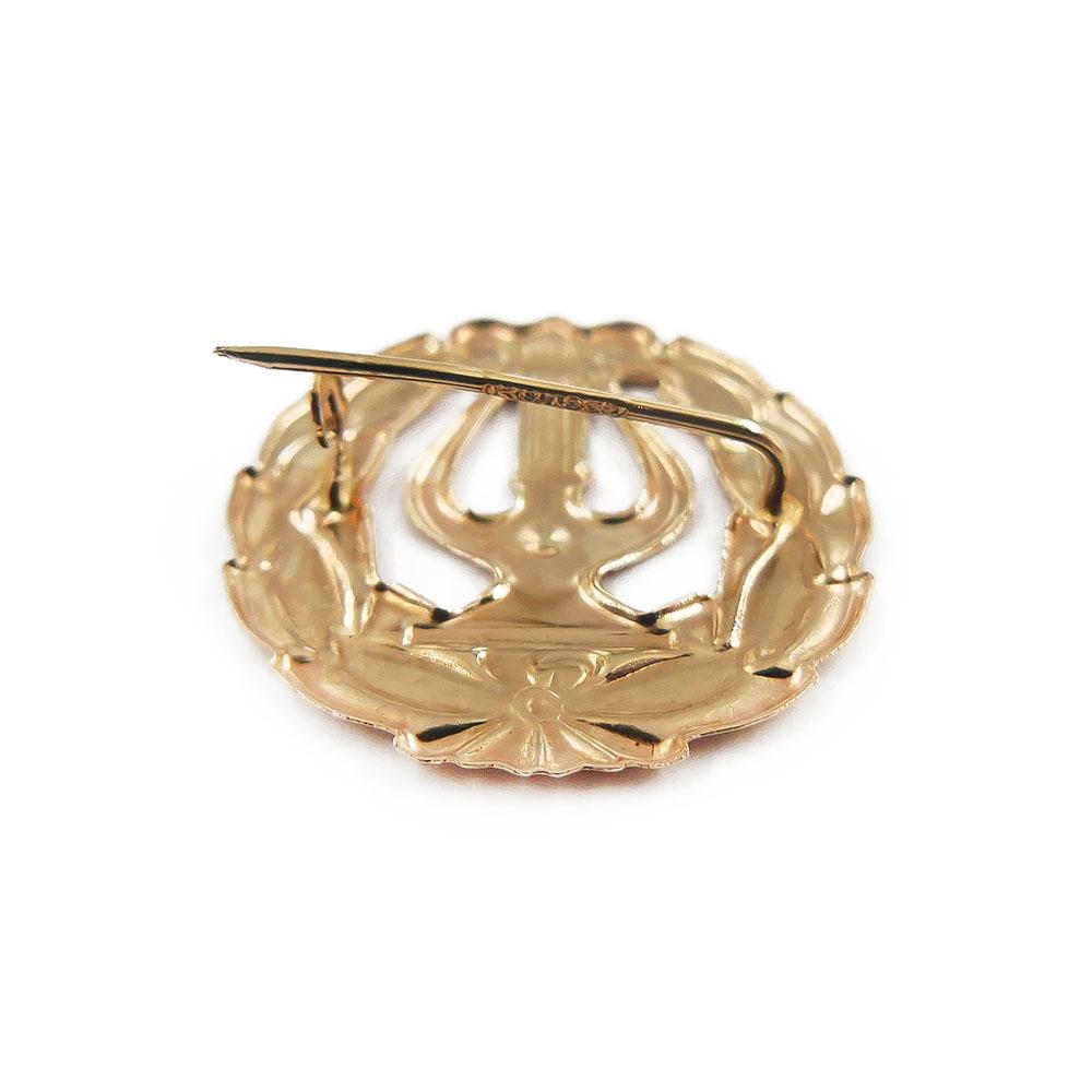 Kultainen lyyra rintaneula #3