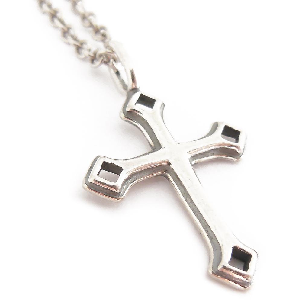 Kalevala Korun hopeinen Illusioni-risti 42-45cm #0