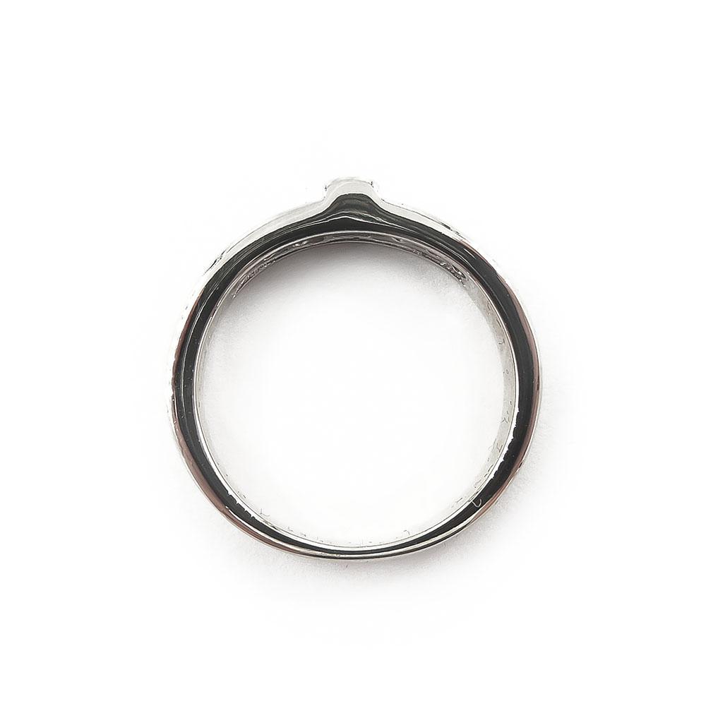 Valkokultainen timanttisormus,16 mm,Tim. 0,19ct #3