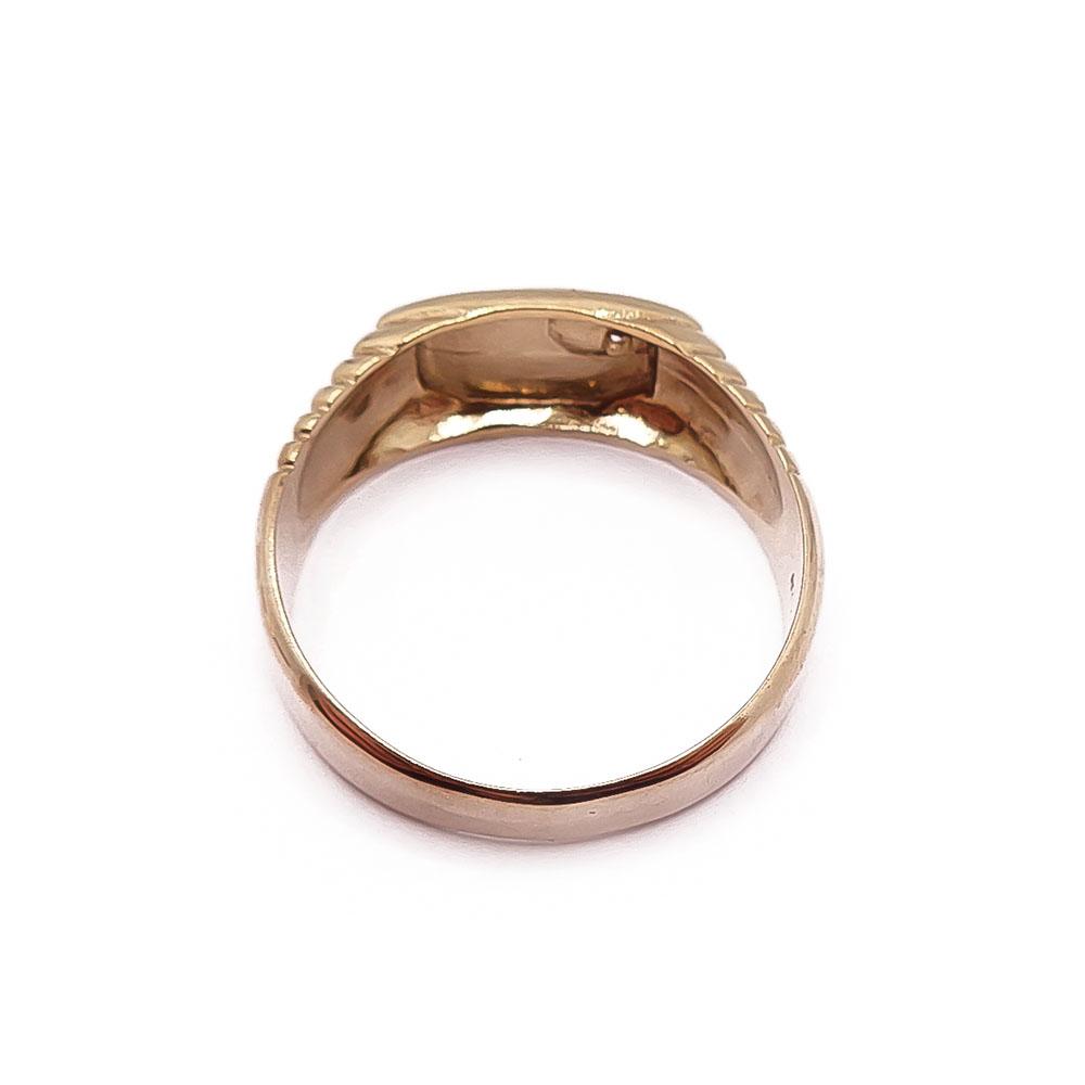 Kultainen kantasormus zirkonia 20,5mm #2