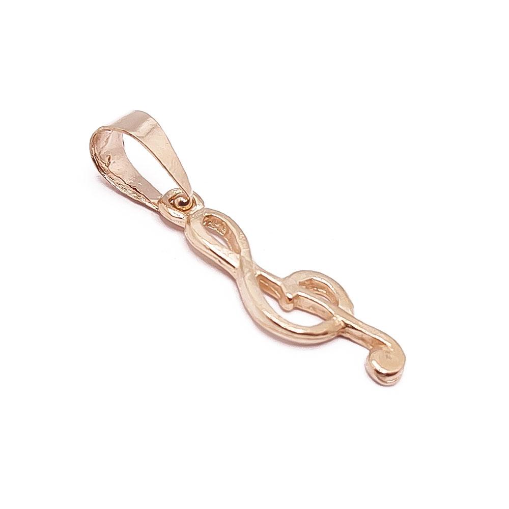 Kultainen nuottiavain-riipus #1