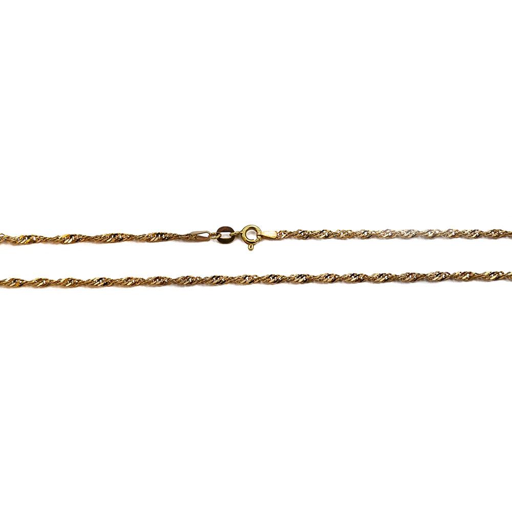 Kultainen Singapore kaulaketju 45cm #1