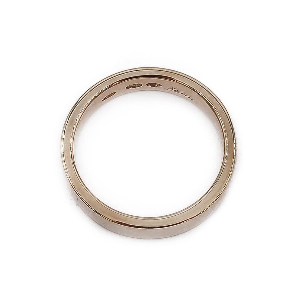 Kultainen sileä flakka sormus 4mm 17 Silván #2